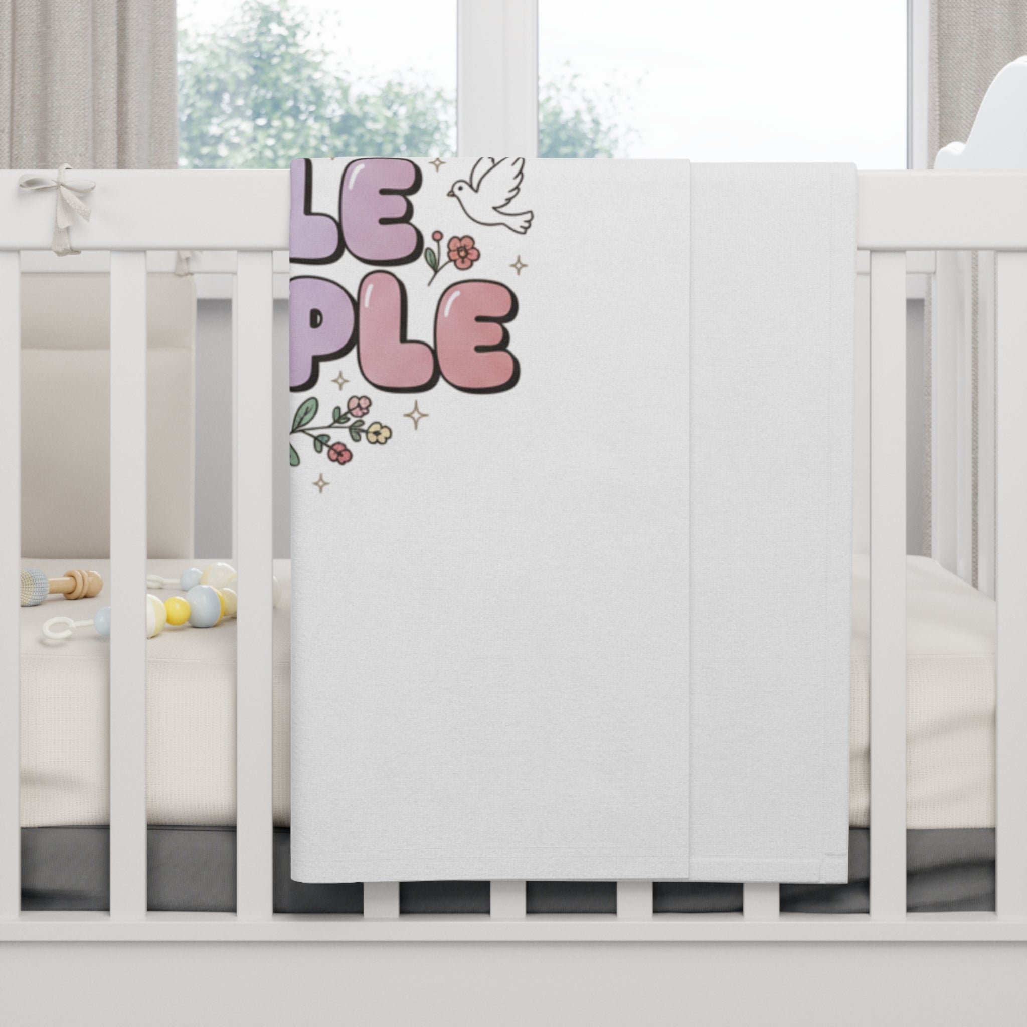 Mama's Little Disciple Baby Girl Blanket – Christian Fleece Nursery Throw