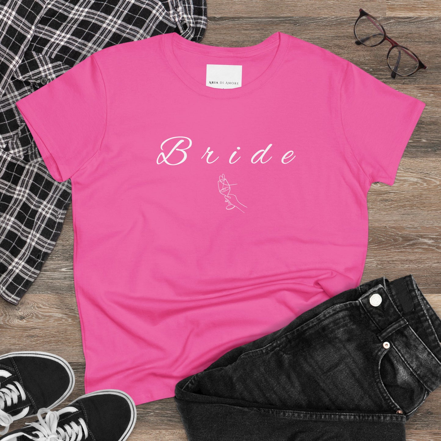 Bride- Women's Midweight Cotton Tee Aria Di Amore