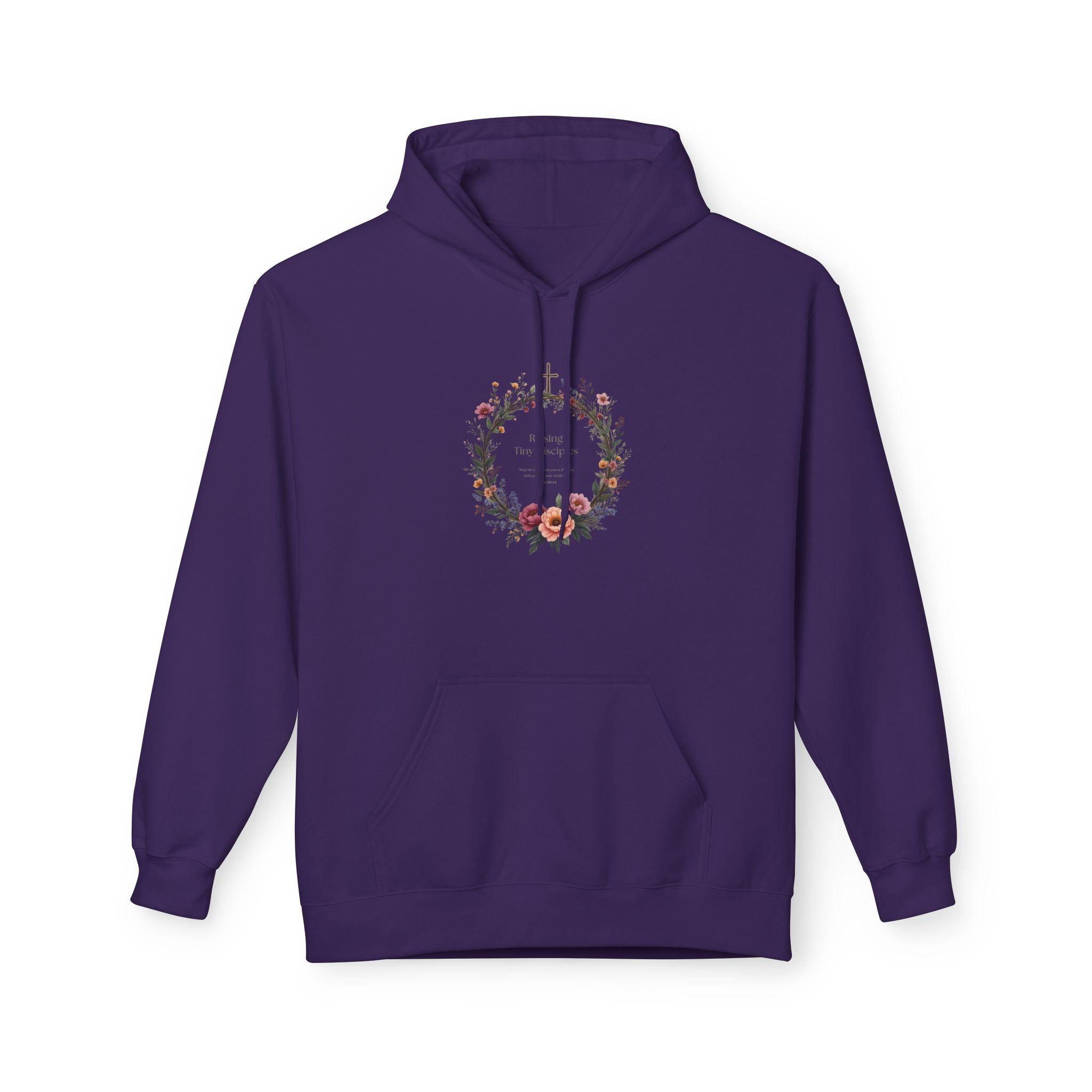 Christian 'Raising Little Disciples' Hoodie — Faith-Based Cross Graphic Pullover
