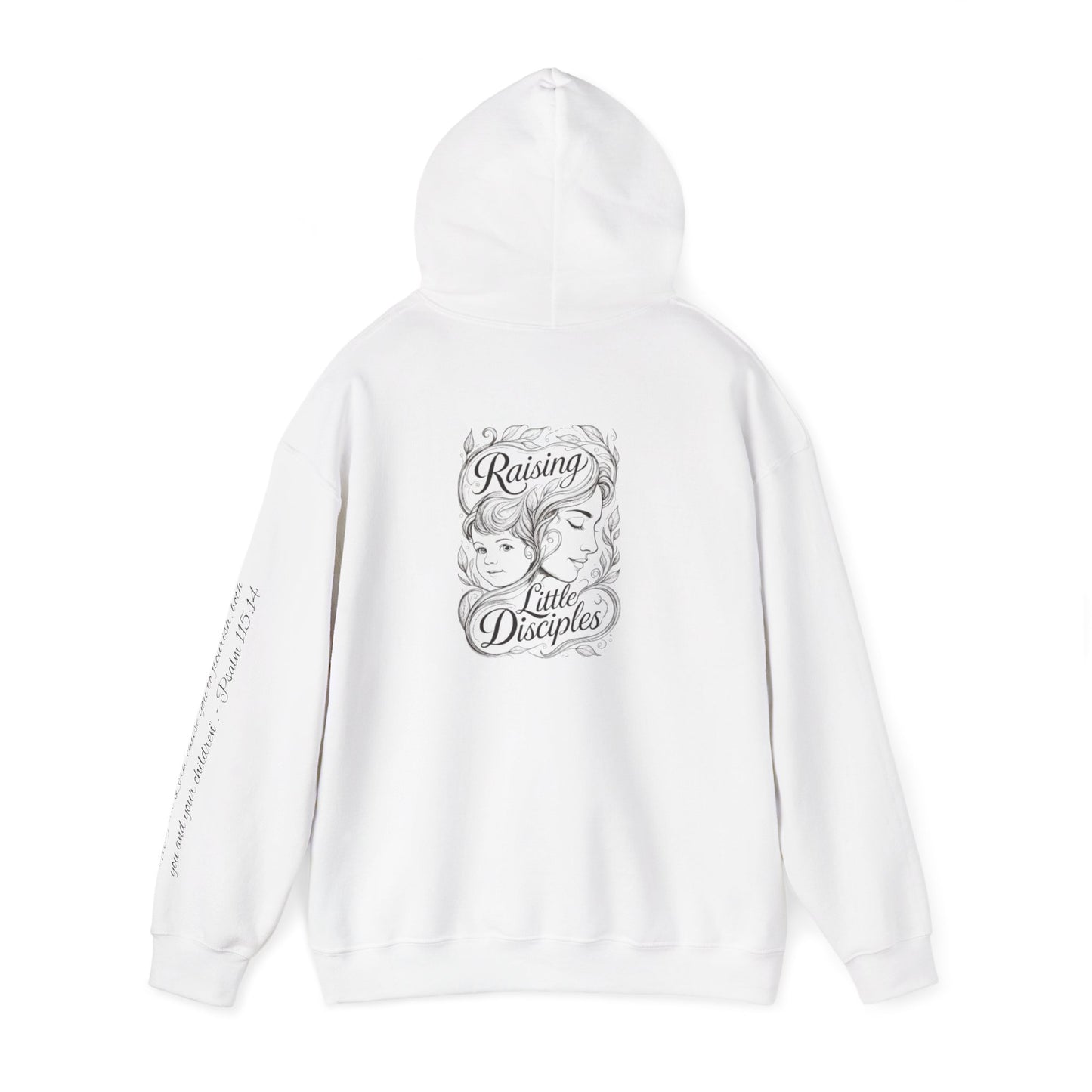 Hoodie — 'Raising Little Disciples' Christian Cross Graphic Hoodie