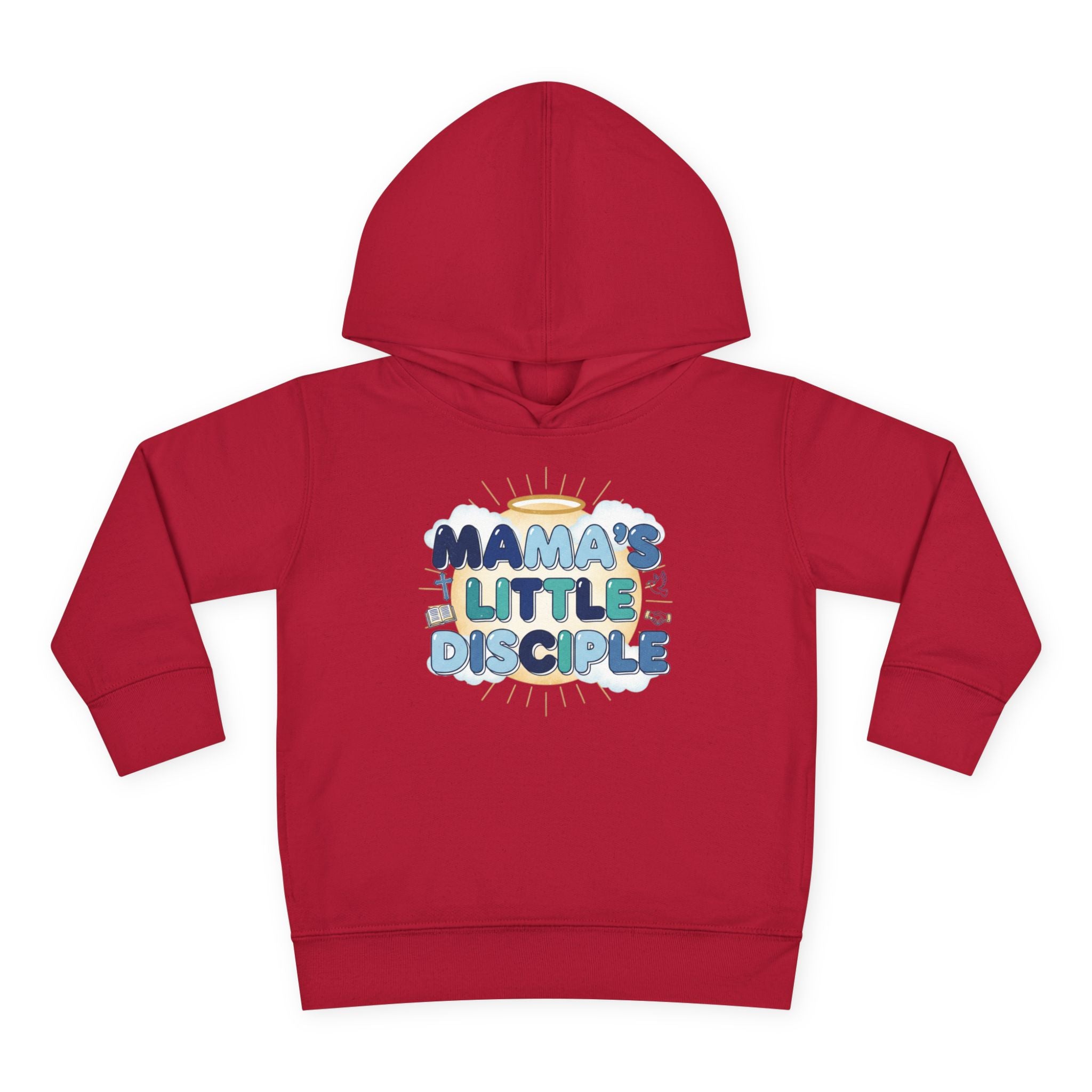 Toddler Boy Hoodie - "Mama's Little Disciple" Cute Christian Toddler Pullover