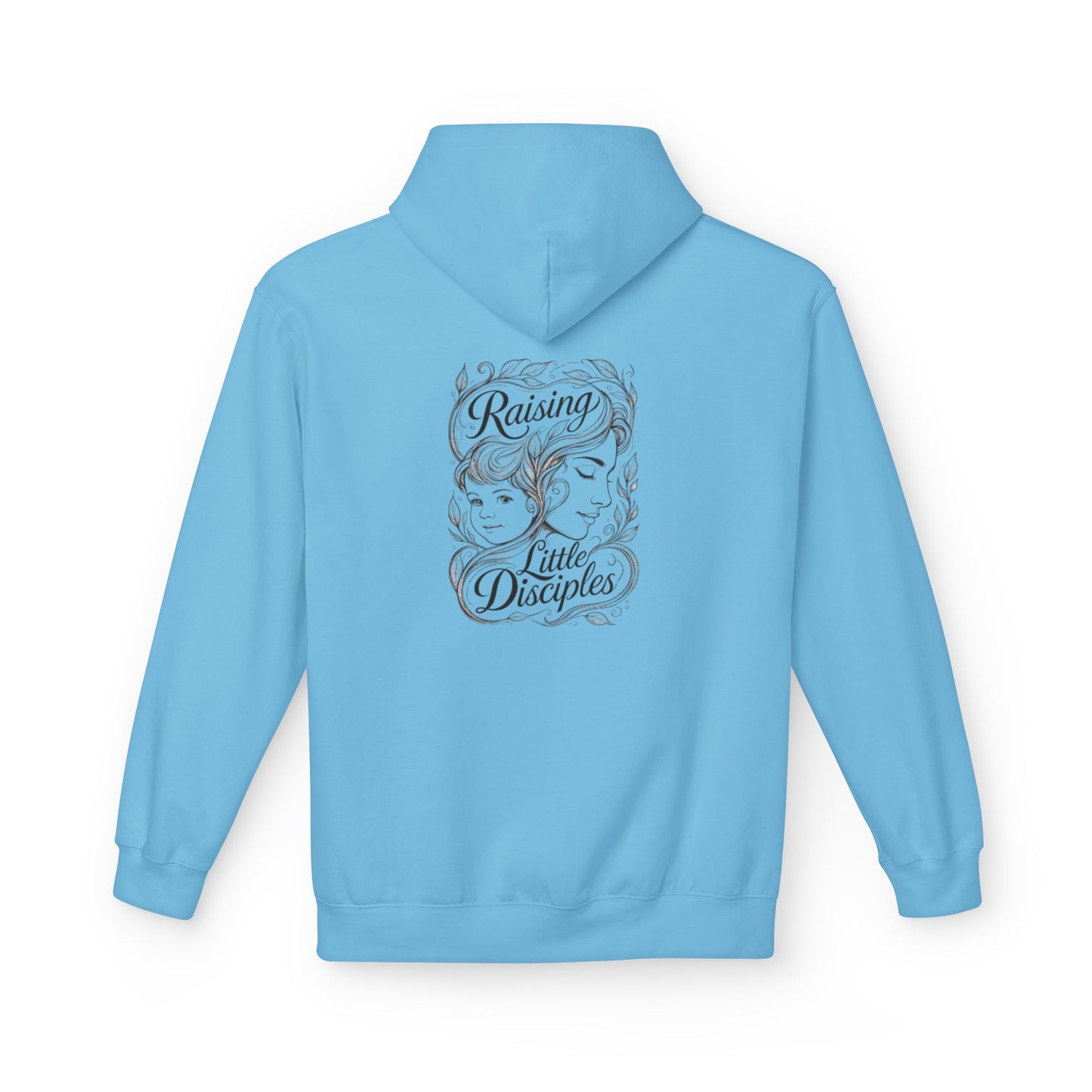 Christian 'Raising Little Disciples' Hoodie — Faith-Based Cross Graphic Pullover
