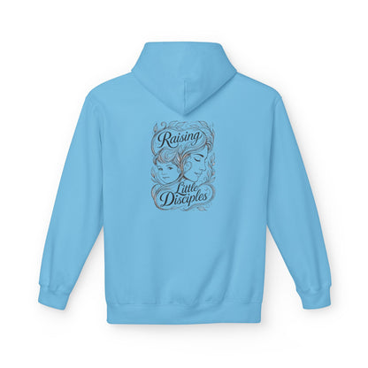 Christian 'Raising Little Disciples' Hoodie — Faith-Based Cross Graphic Pullover