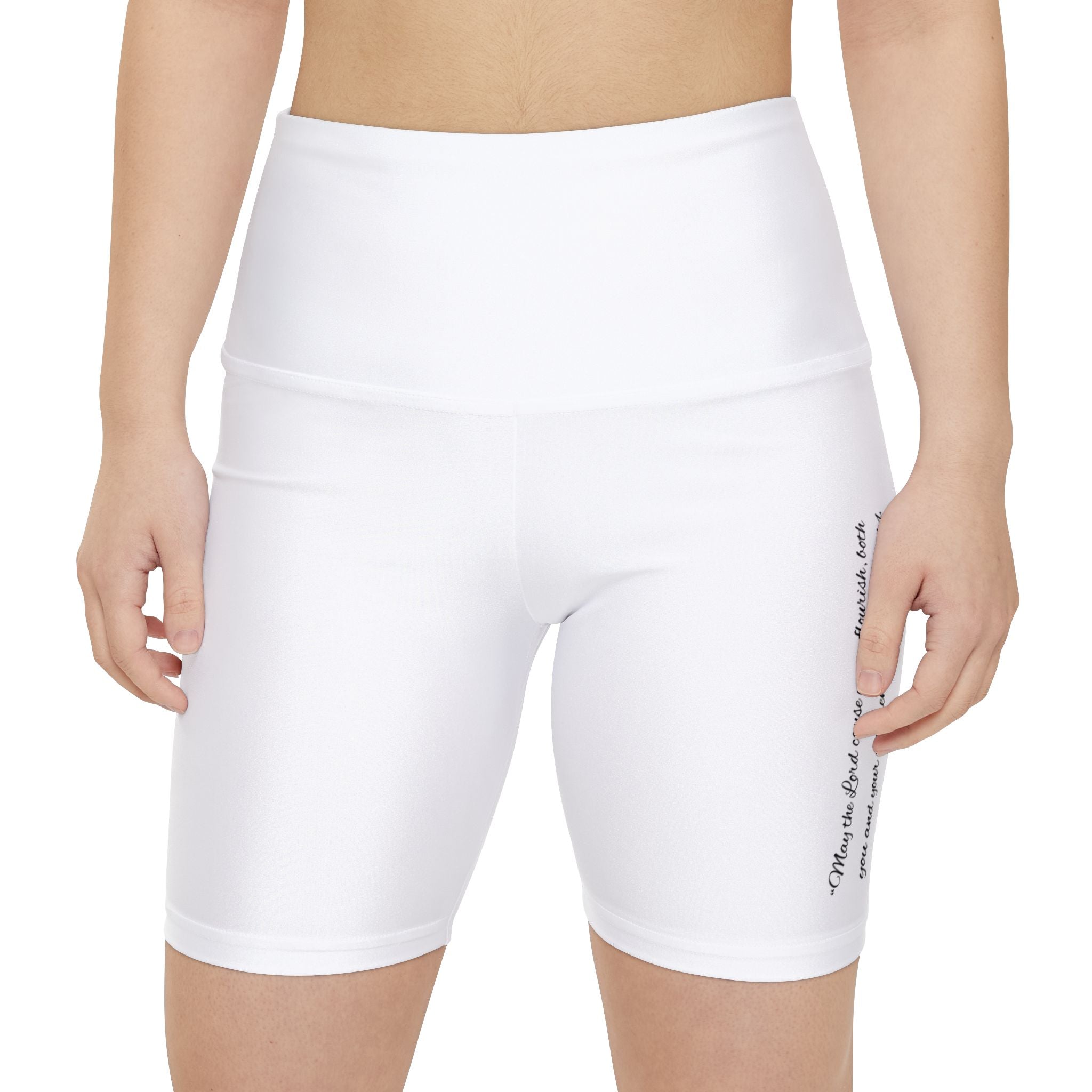 Scripted Yoga Shorts — ' Inspirational Women's Workout Shorts