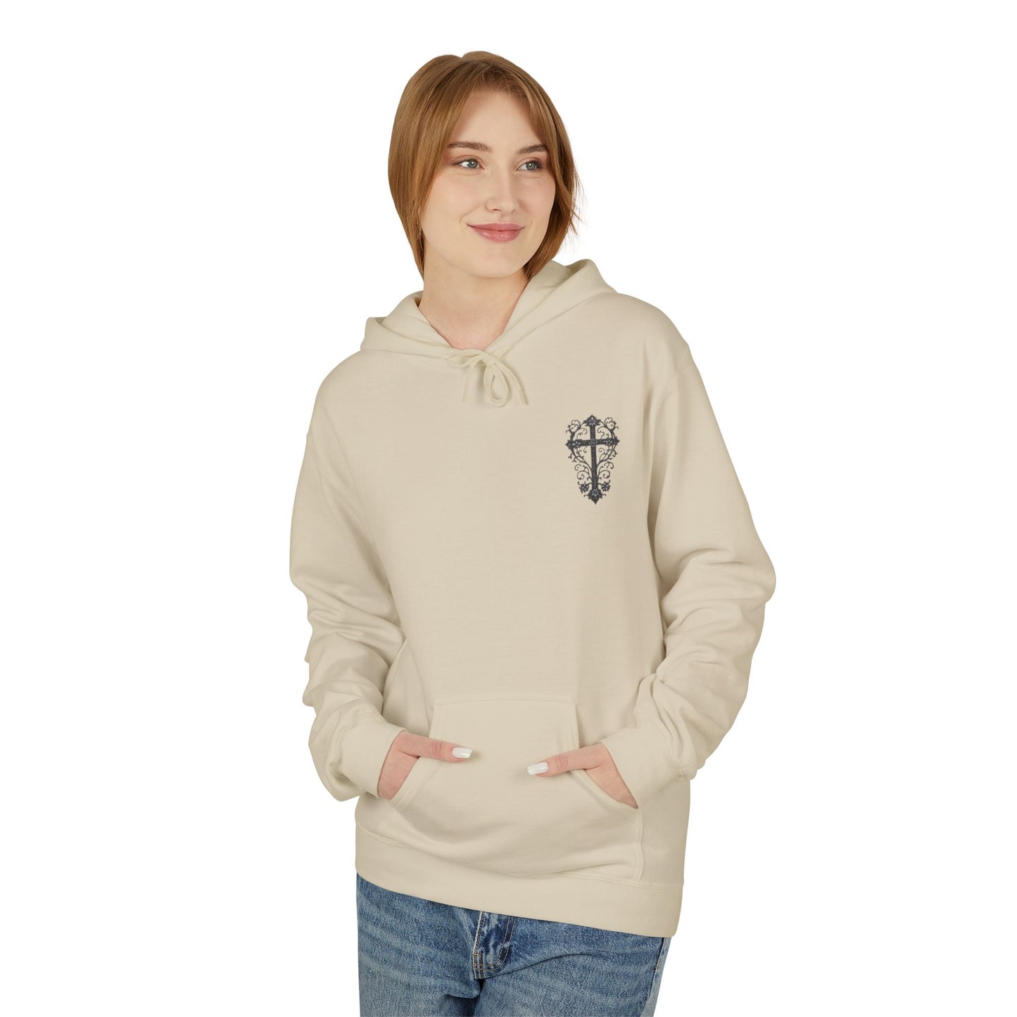 Christian 'Raising Little Disciples' Hoodie — Faith-Based Cross Graphic Pullover