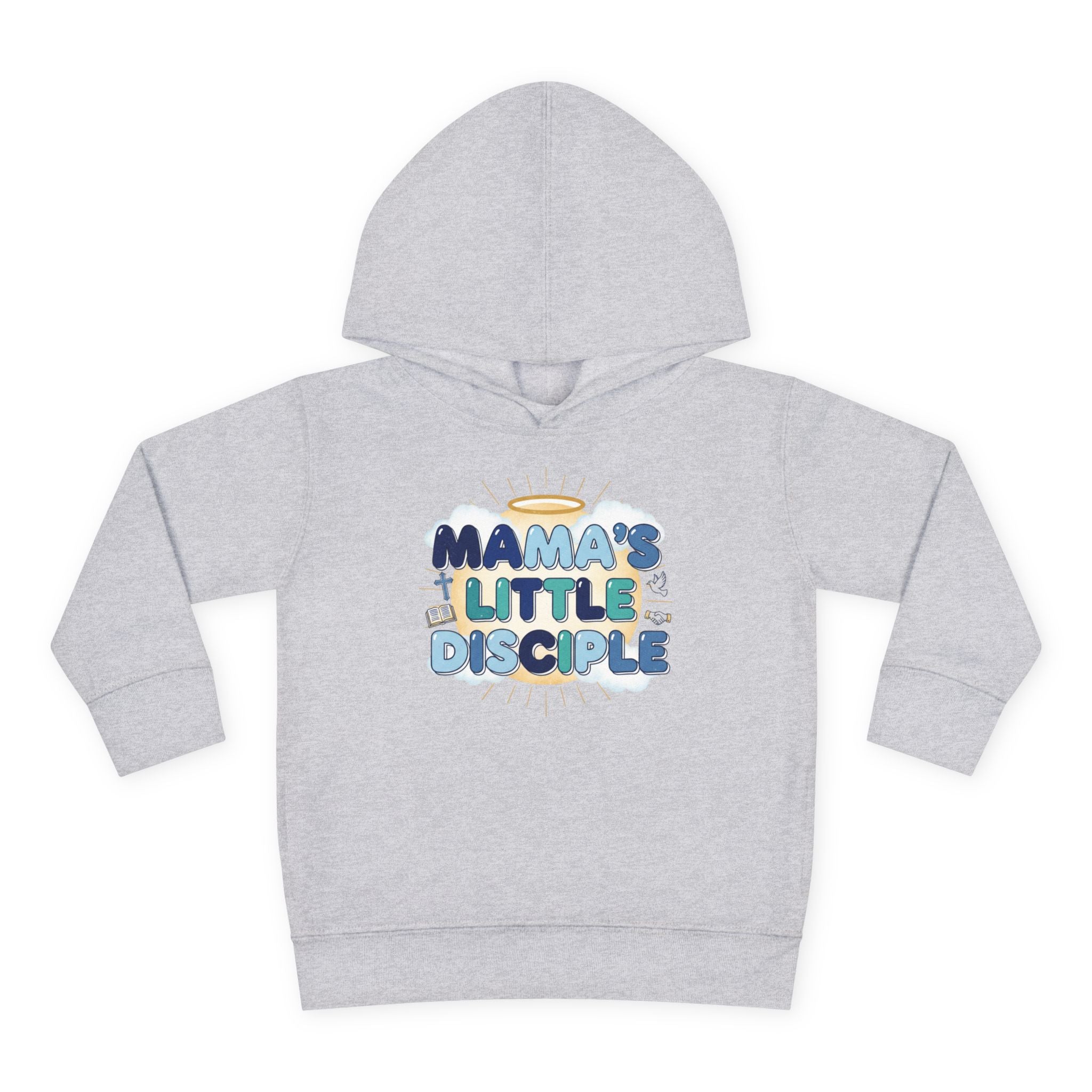 Toddler Boy Hoodie - "Mama's Little Disciple" Cute Christian Toddler Pullover