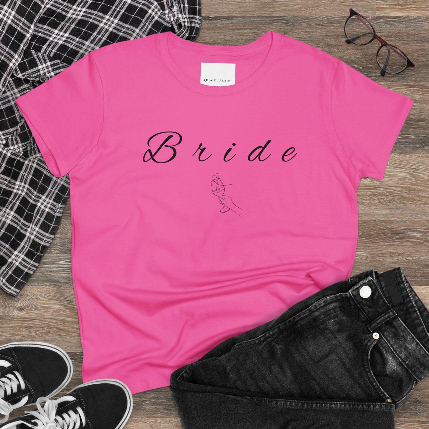 Bride- Women's Midweight Cotton Tee Aria Di Amore