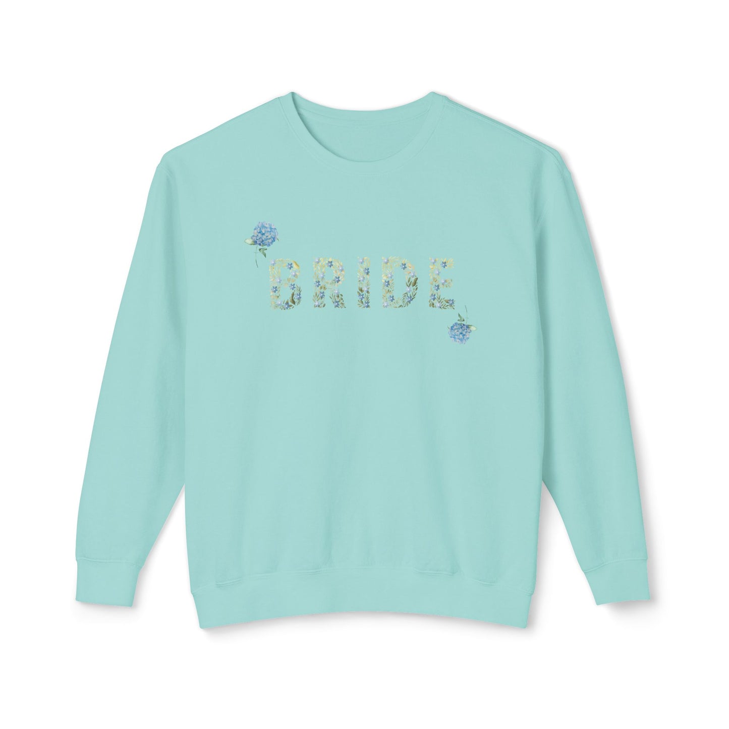 Bride- Women's Flower Lightweight Crewneck Sweatshirt Aria Di Amore