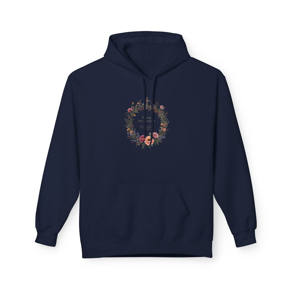 Christian 'Raising Little Disciples' Hoodie — Faith-Based Cross Graphic Pullover