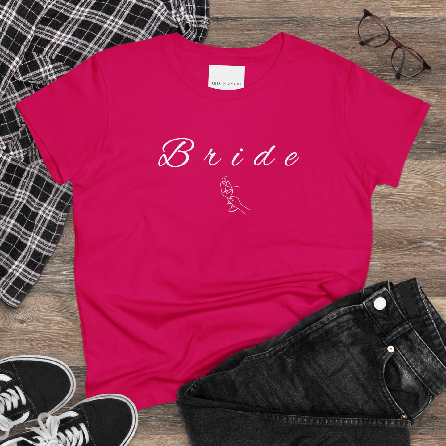 Bride- Women's Midweight Cotton Tee Aria Di Amore