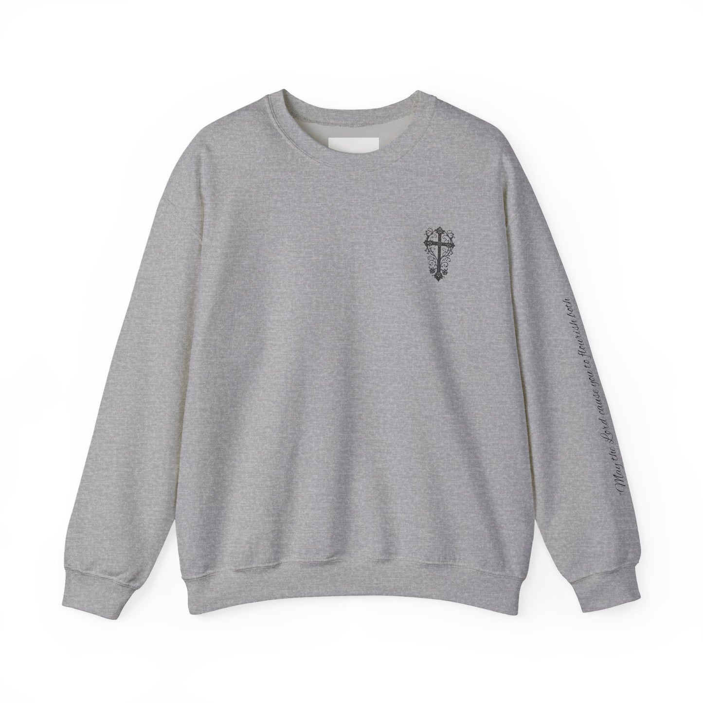 Crewneck Sweatshirt — “Raising Little Disciples” Vintage Christian Graphic