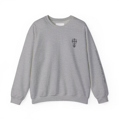 Crewneck Sweatshirt — “Raising Little Disciples” Vintage Christian Graphic