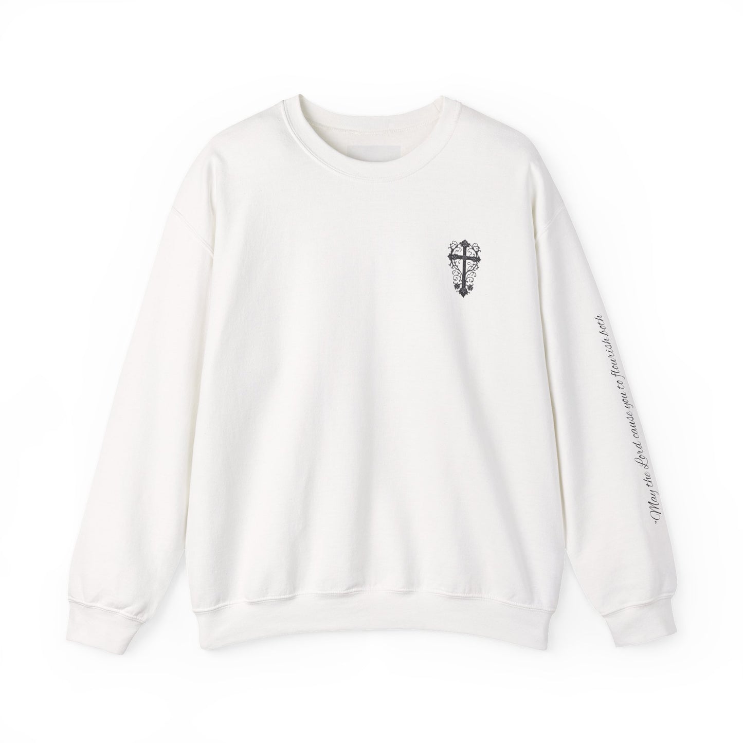 Crewneck Sweatshirt — “Raising Little Disciples” Vintage Christian Graphic