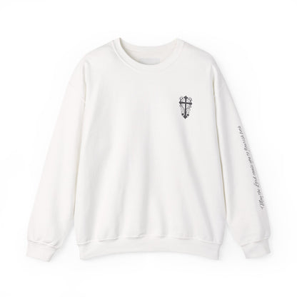 Crewneck Sweatshirt — “Raising Little Disciples” Vintage Christian Graphic