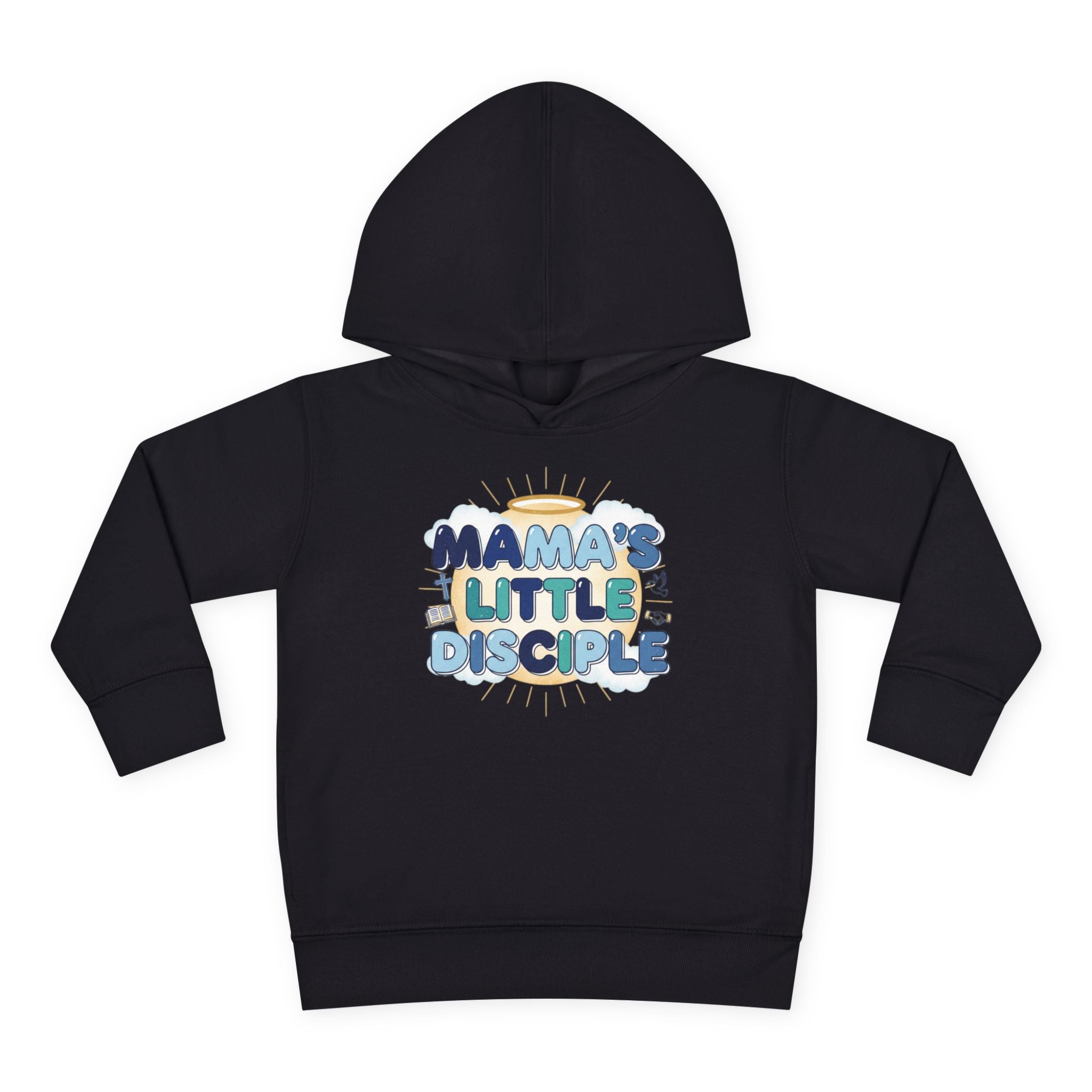 Toddler Boy Hoodie - "Mama's Little Disciple" Cute Christian Toddler Pullover