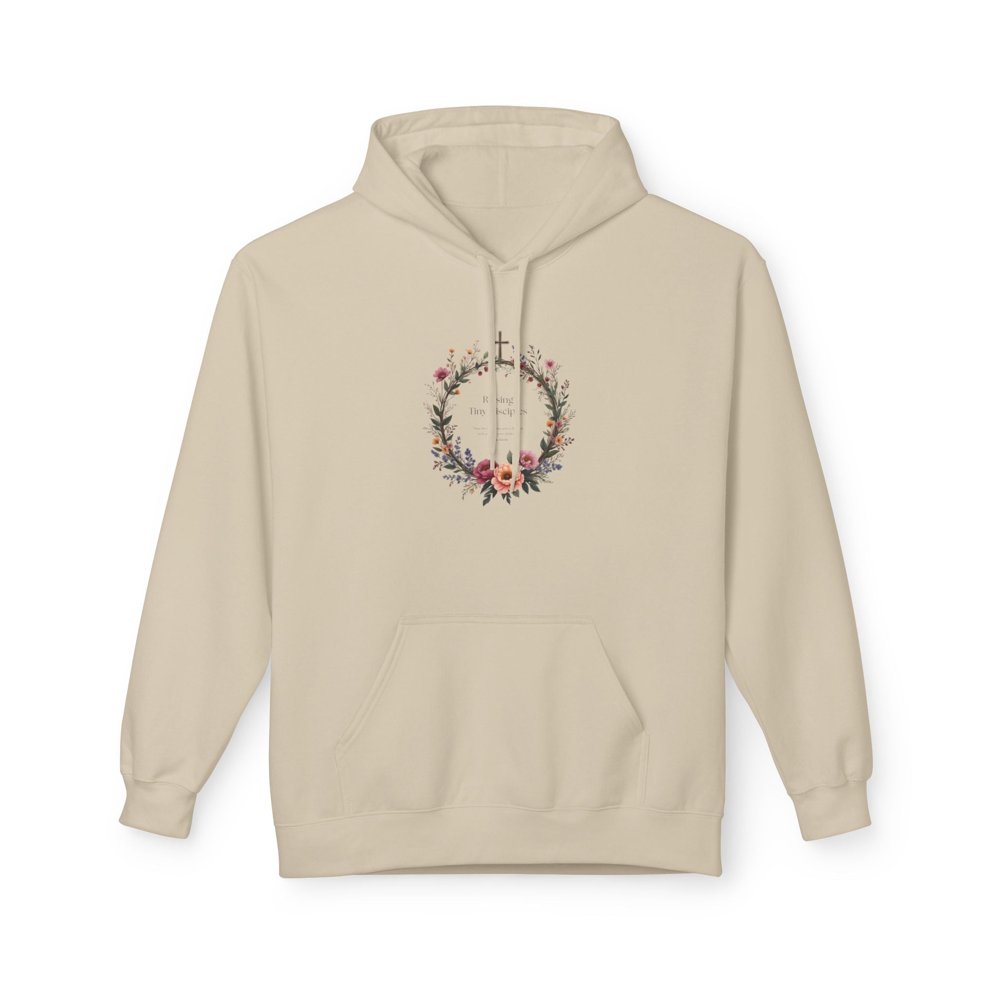 Christian 'Raising Little Disciples' Hoodie — Faith-Based Cross Graphic Pullover