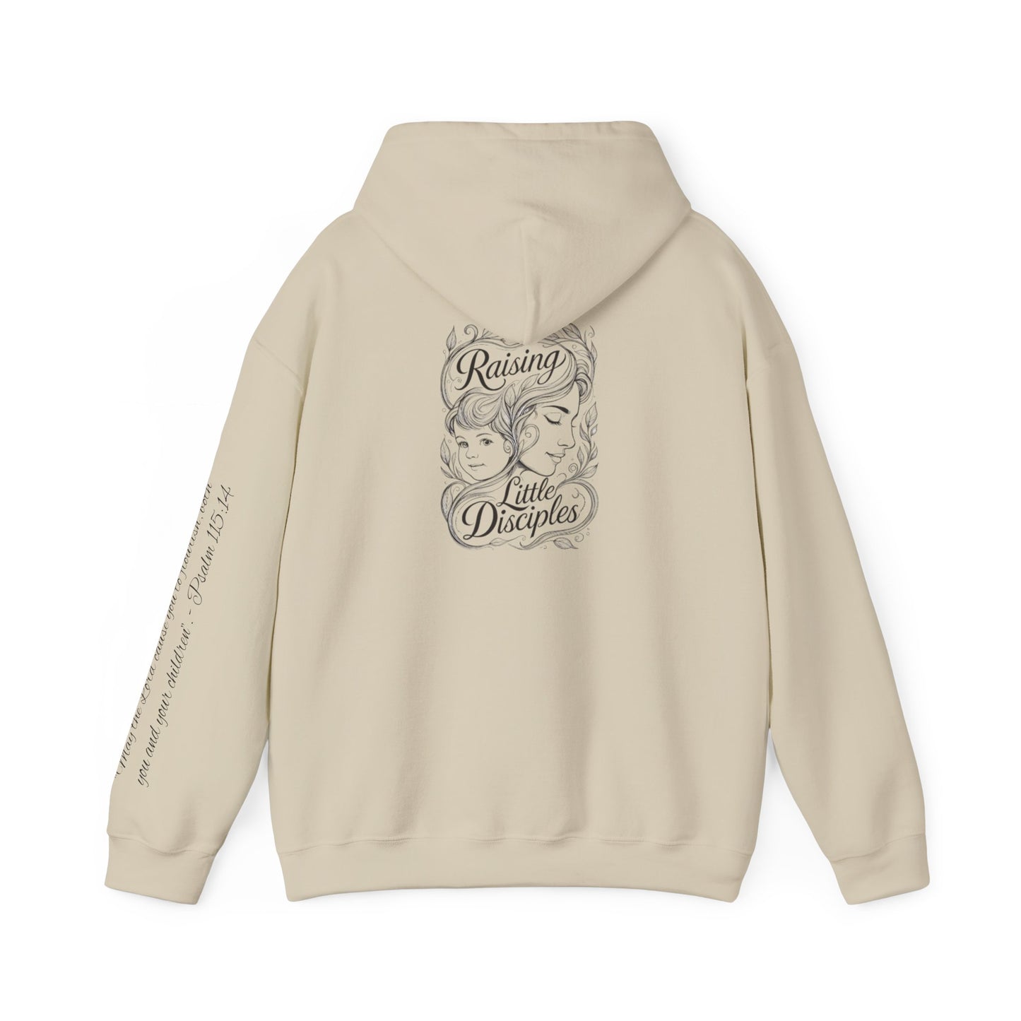 Hoodie — 'Raising Little Disciples' Christian Cross Graphic Hoodie