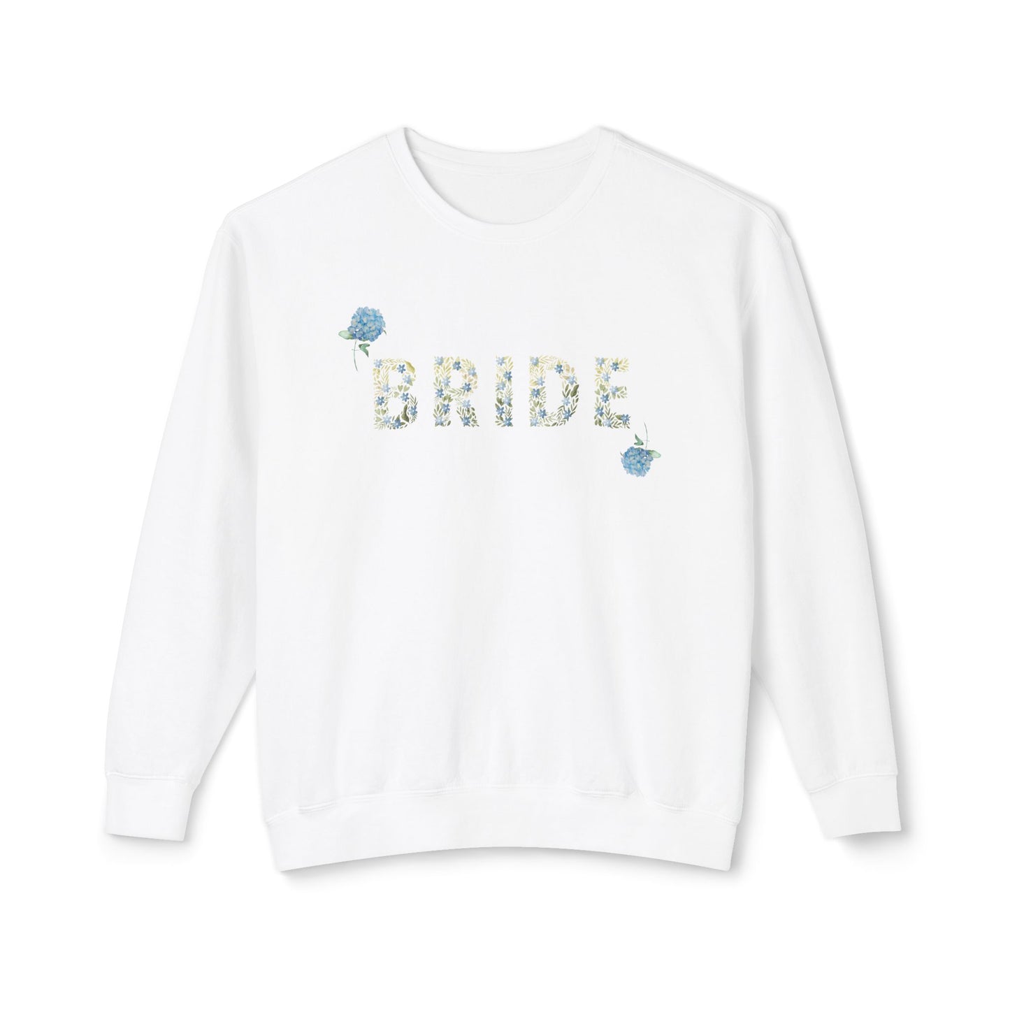 Bride- Women's Flower Lightweight Crewneck Sweatshirt Aria Di Amore