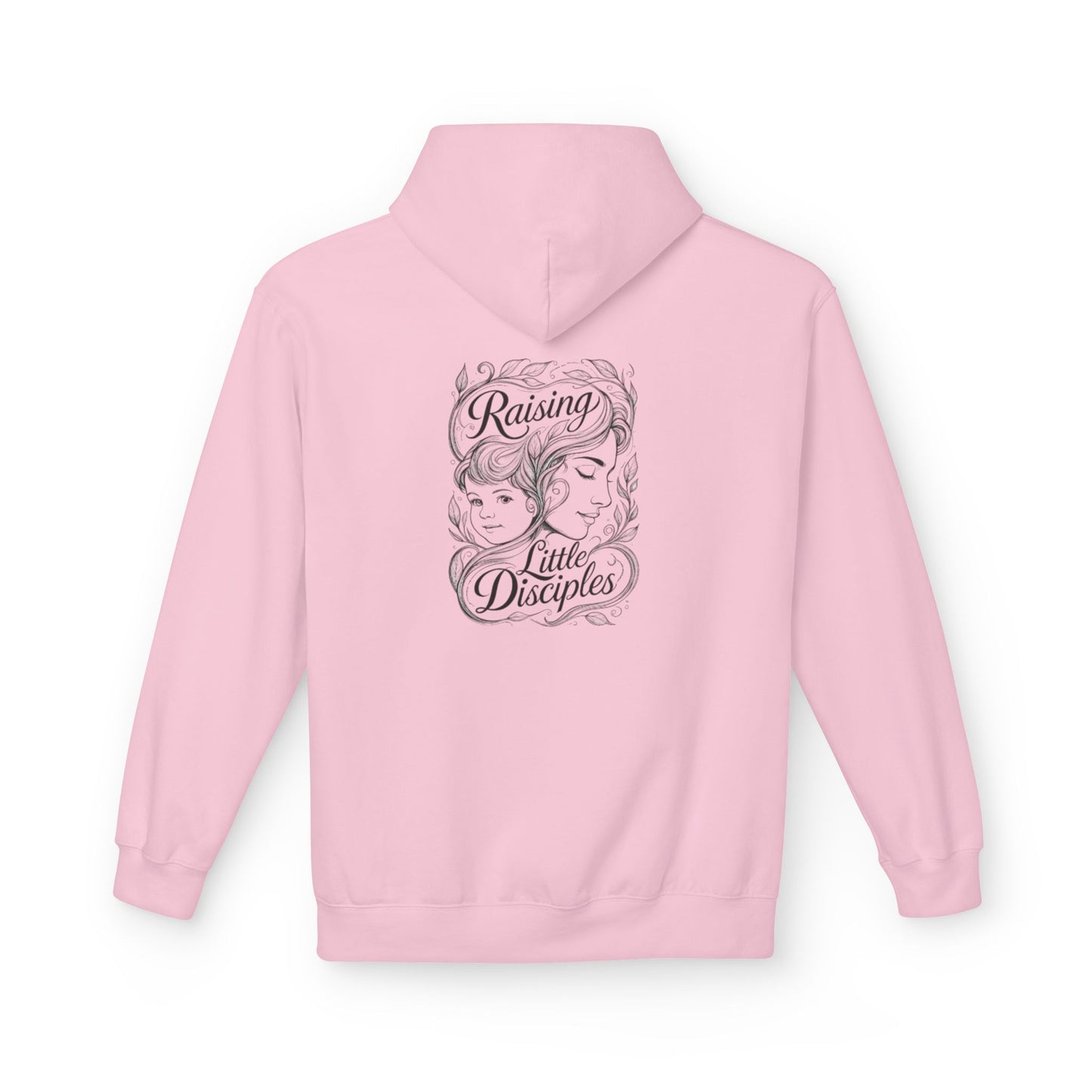 Christian 'Raising Little Disciples' Hoodie — Faith-Based Cross Graphic Pullover