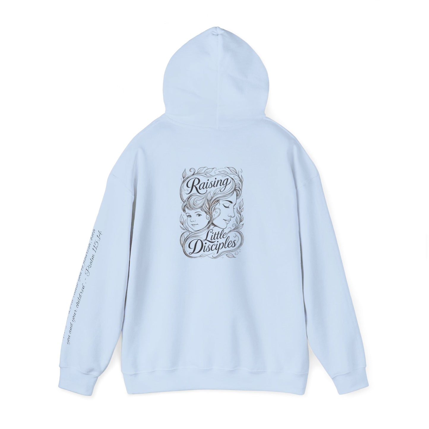 Hoodie — 'Raising Little Disciples' Christian Cross Graphic Hoodie