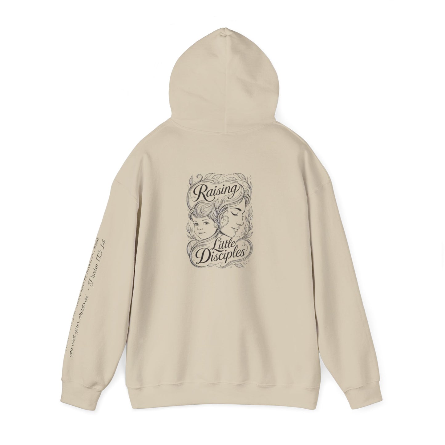 Hoodie — 'Raising Little Disciples' Christian Cross Graphic Hoodie