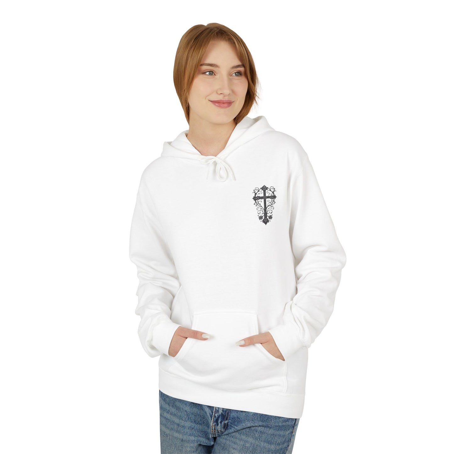 Christian 'Raising Little Disciples' Hoodie — Faith-Based Cross Graphic Pullover