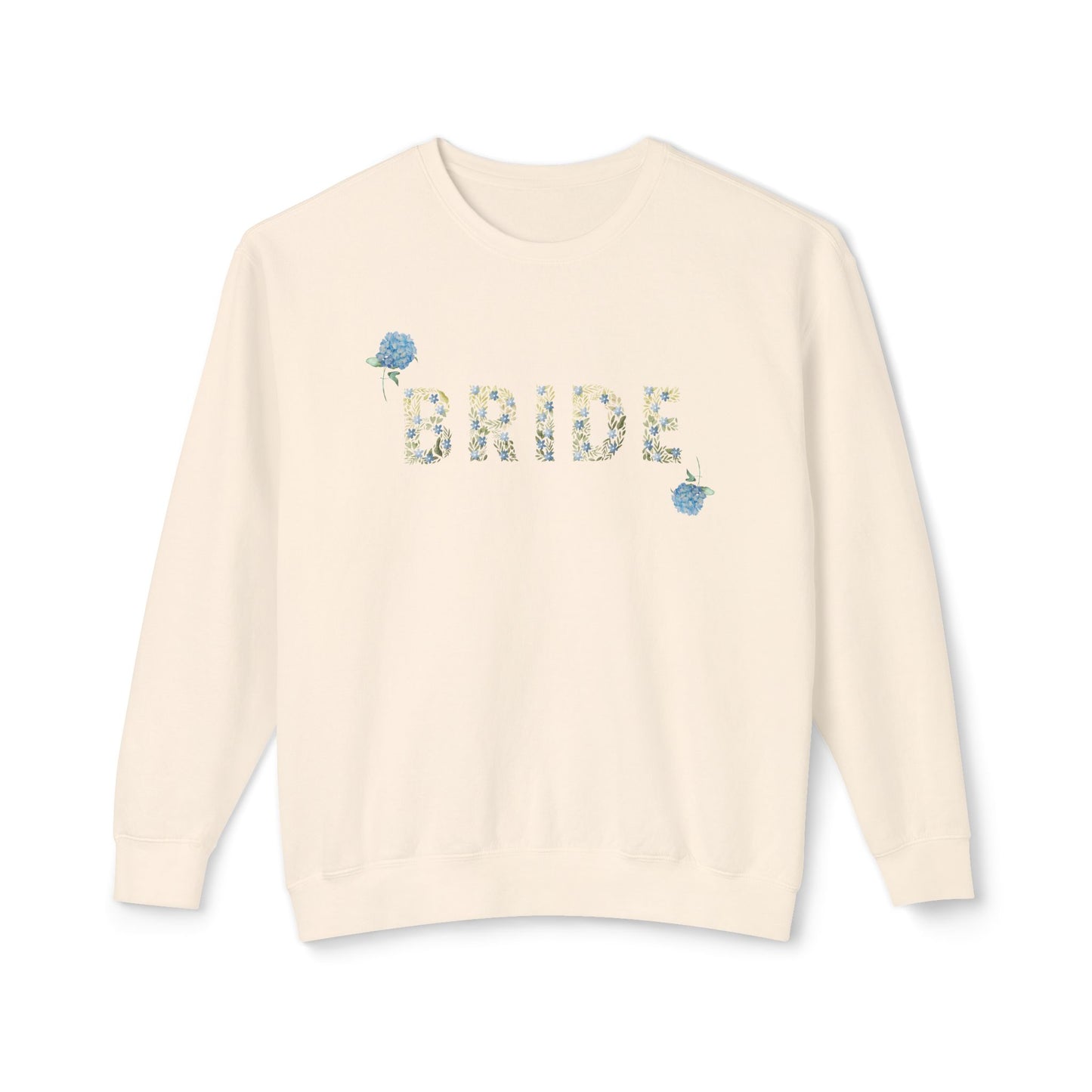 Bride- Women's Flower Lightweight Crewneck Sweatshirt Aria Di Amore