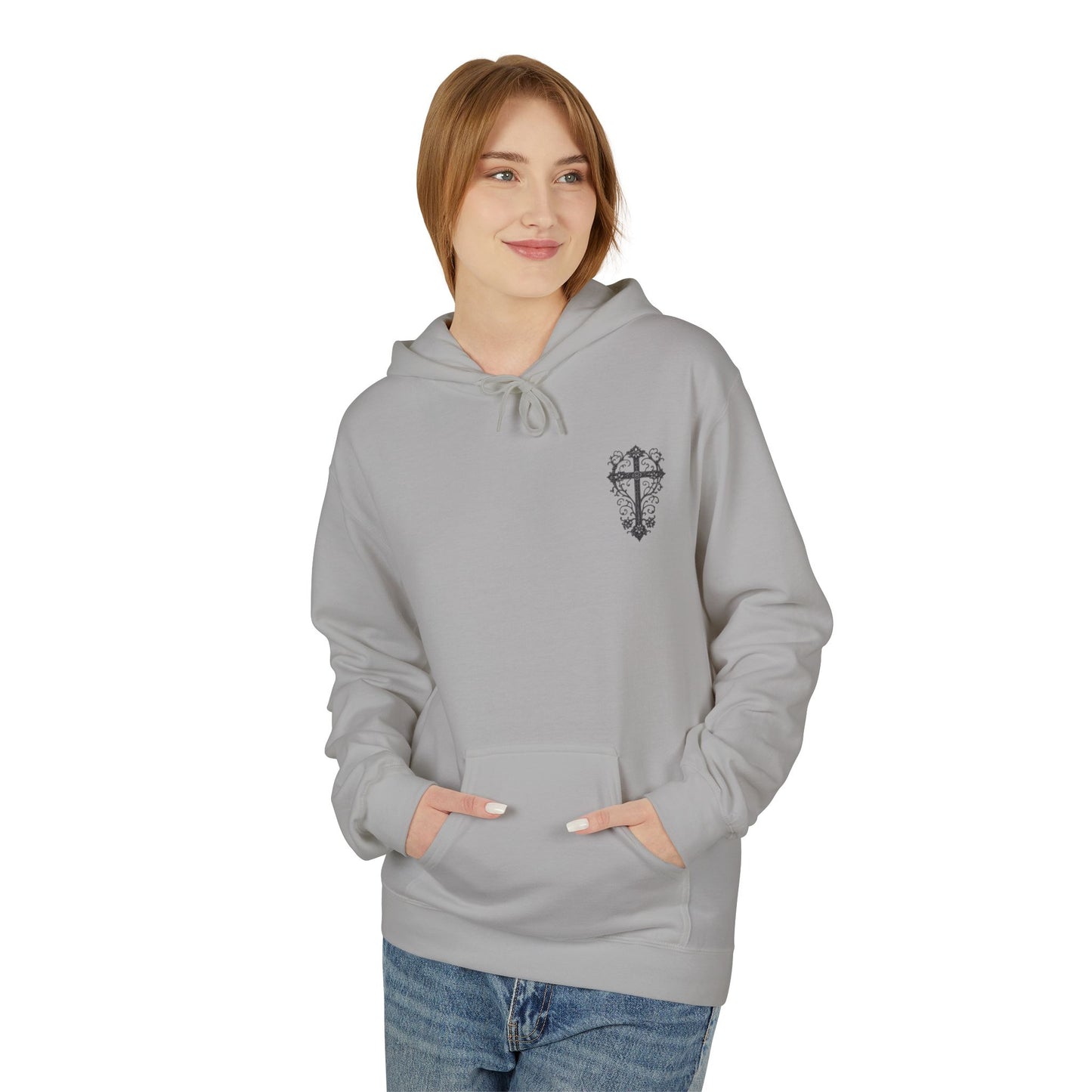 Christian 'Raising Little Disciples' Hoodie — Faith-Based Cross Graphic Pullover