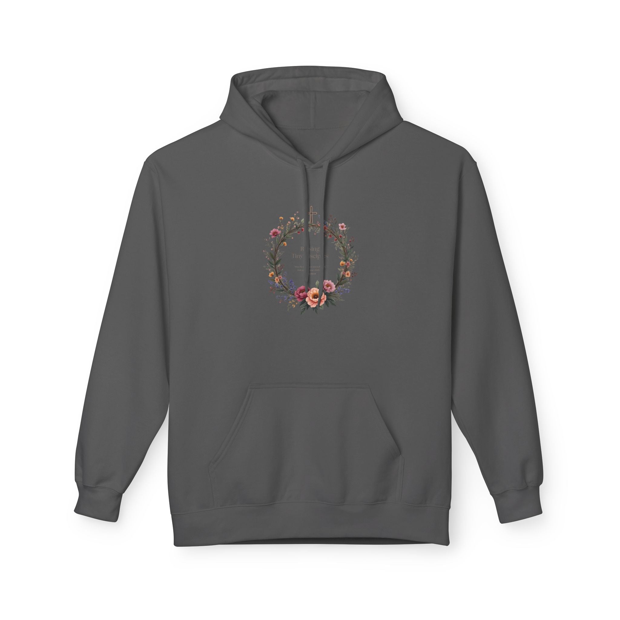Christian 'Raising Little Disciples' Hoodie — Faith-Based Cross Graphic Pullover