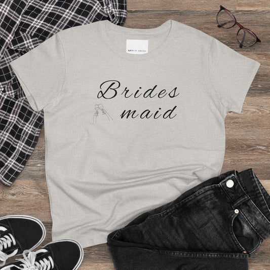 Brides Maid- Women's Midweight Cotton Tee Aria Di Amore