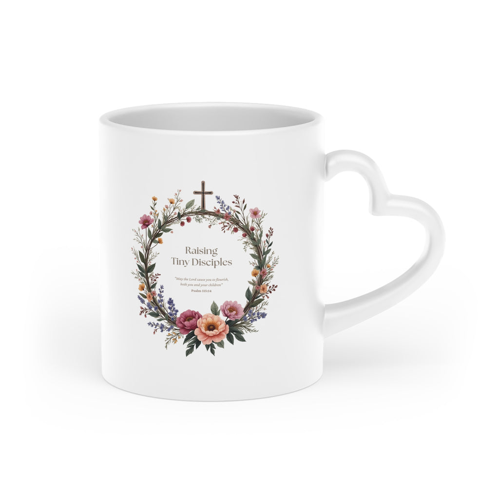 Scripture-Inspired 11 oz Ceramic Mug — Vintage Heart Design