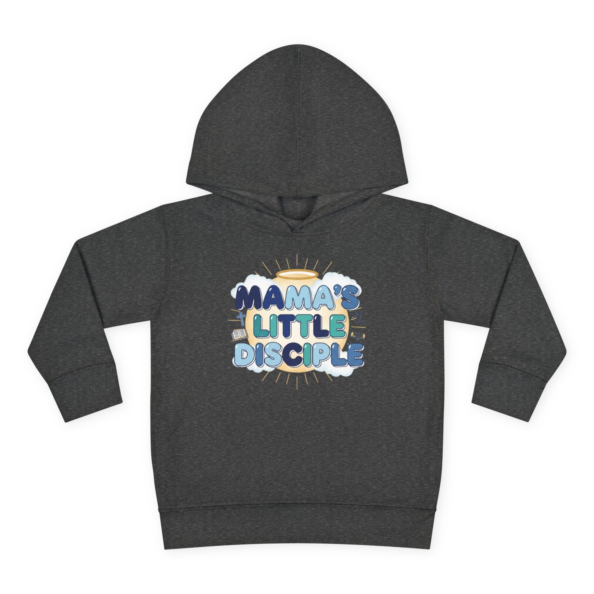 Toddler Boy Hoodie - "Mama's Little Disciple" Cute Christian Toddler Pullover