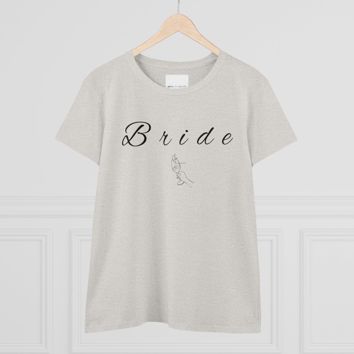 Bride- Women's Midweight Cotton Tee Aria Di Amore