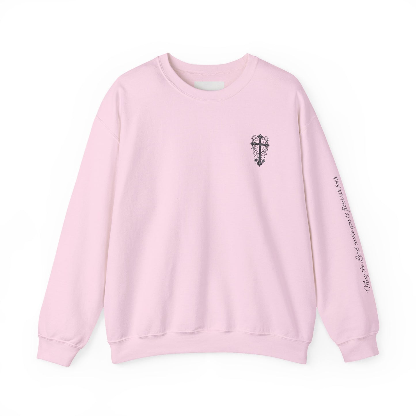 Crewneck Sweatshirt — “Raising Little Disciples” Vintage Christian Graphic