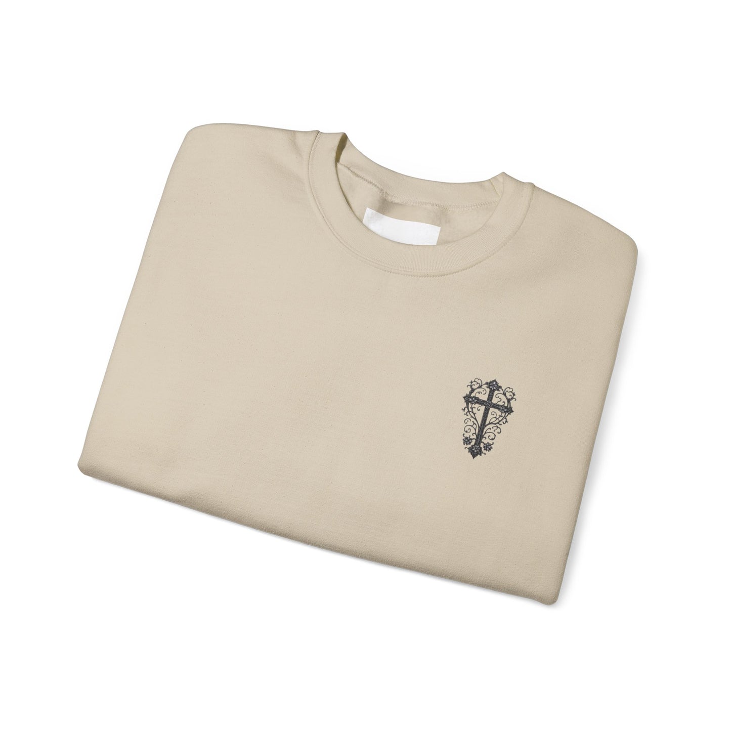 Crewneck Sweatshirt — “Raising Little Disciples” Vintage Christian Graphic