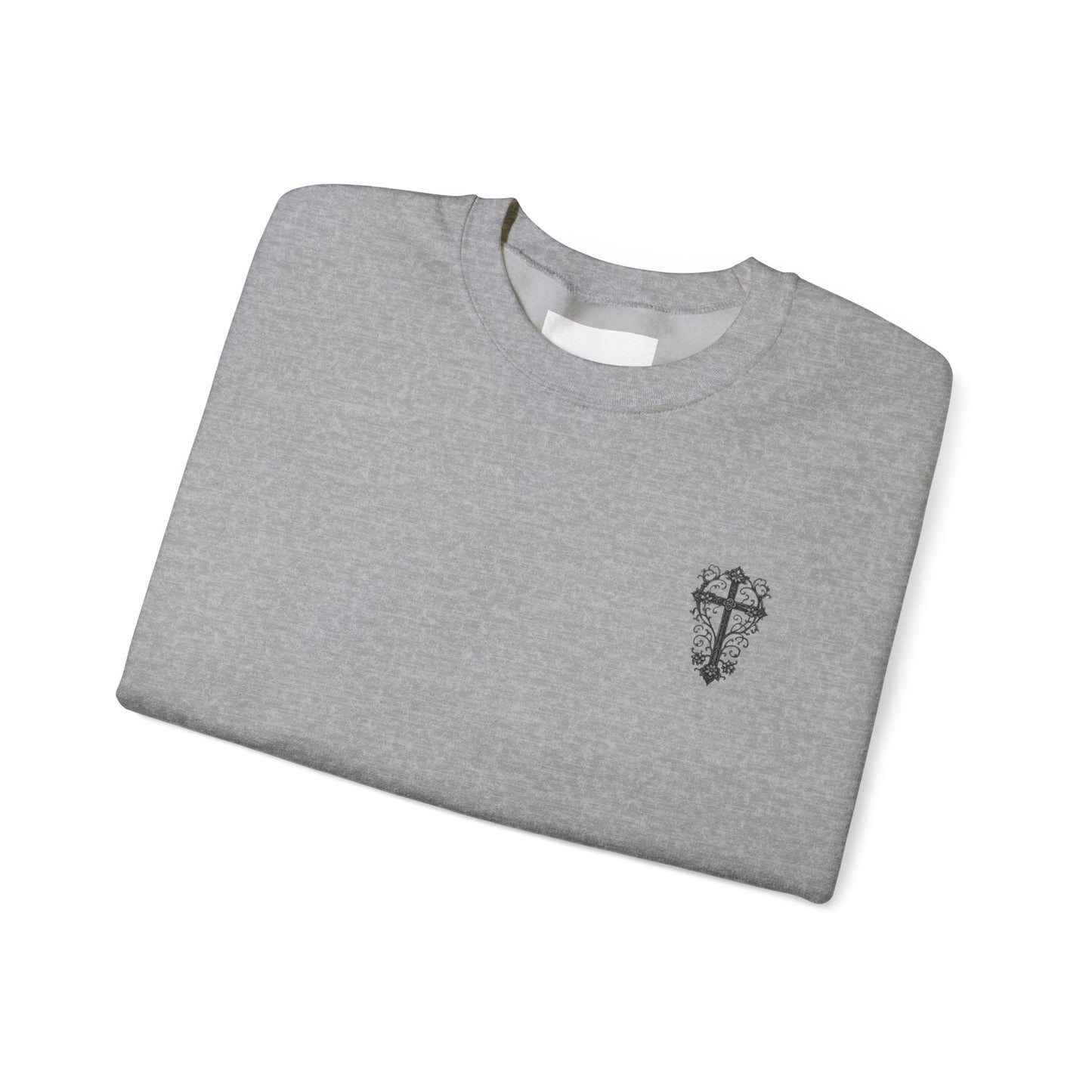 Crewneck Sweatshirt — “Raising Little Disciples” Vintage Christian Graphic