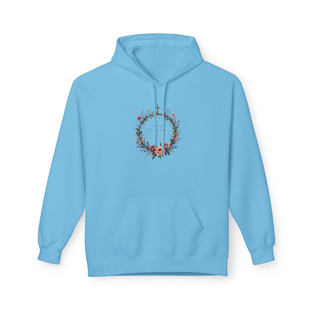 Christian 'Raising Little Disciples' Hoodie — Faith-Based Cross Graphic Pullover