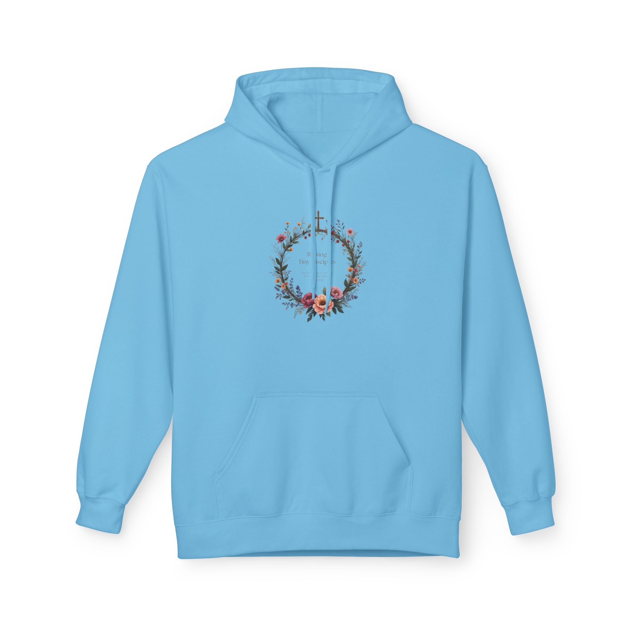 Christian 'Raising Little Disciples' Hoodie — Faith-Based Cross Graphic Pullover