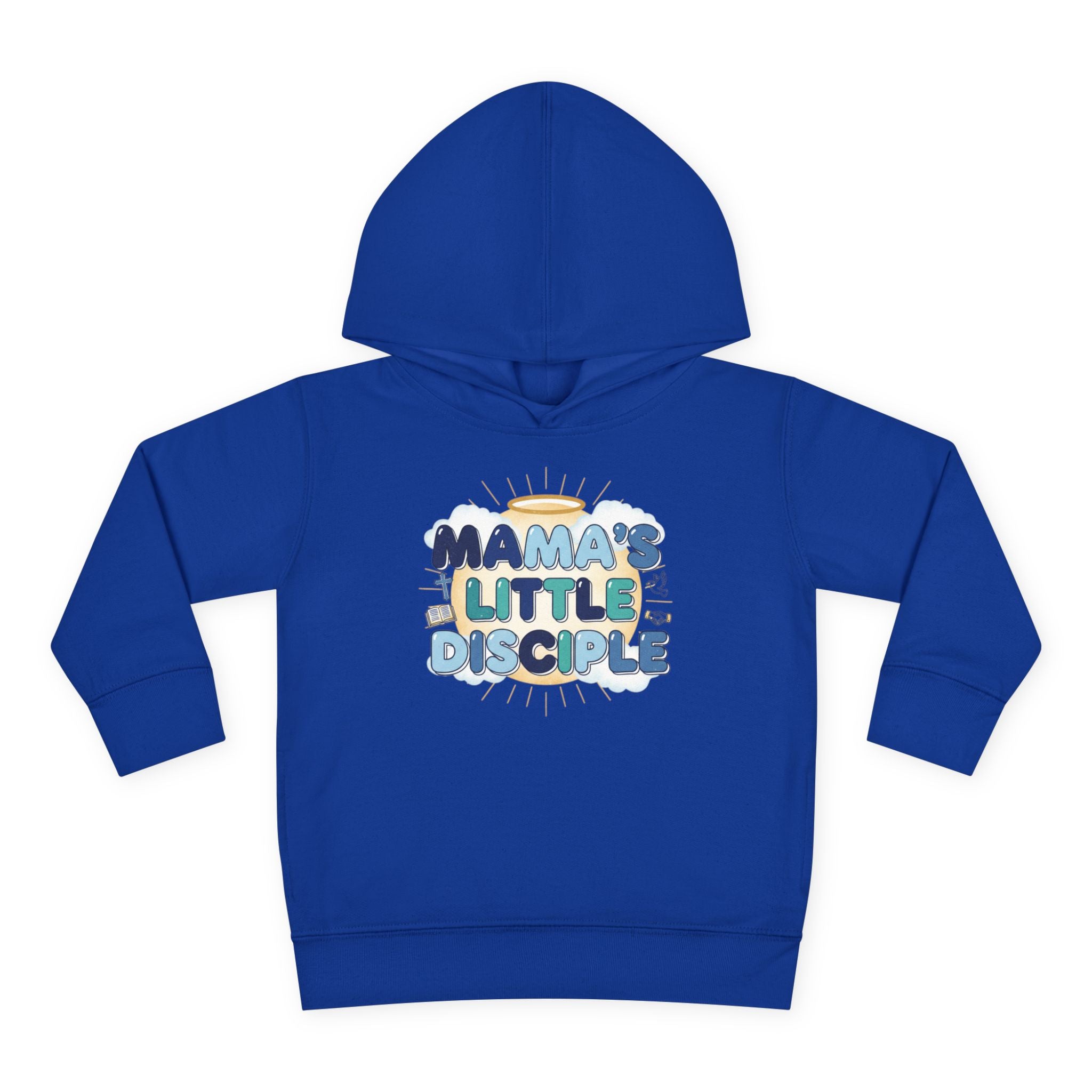 Toddler Boy Hoodie - "Mama's Little Disciple" Cute Christian Toddler Pullover
