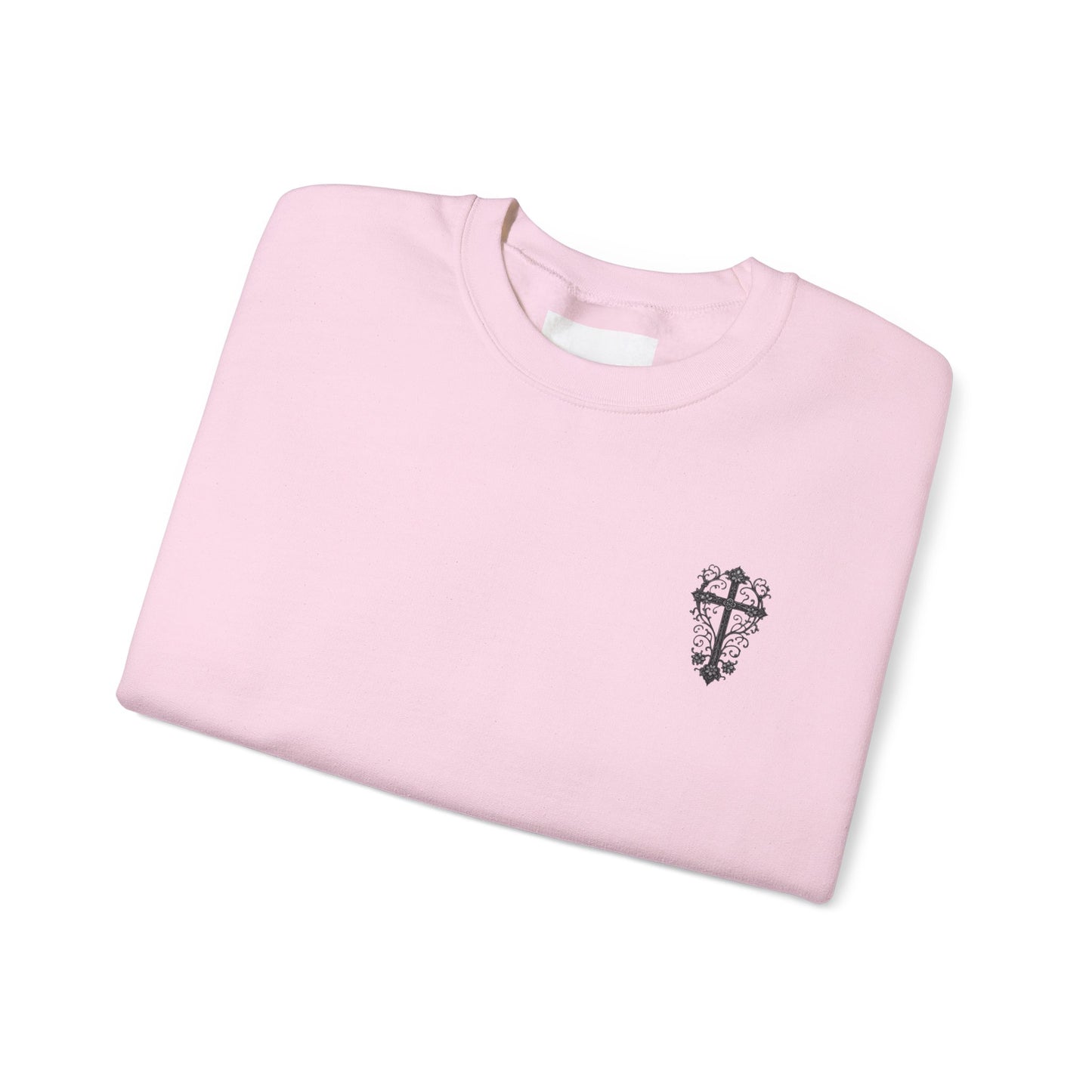 Crewneck Sweatshirt — “Raising Little Disciples” Vintage Christian Graphic