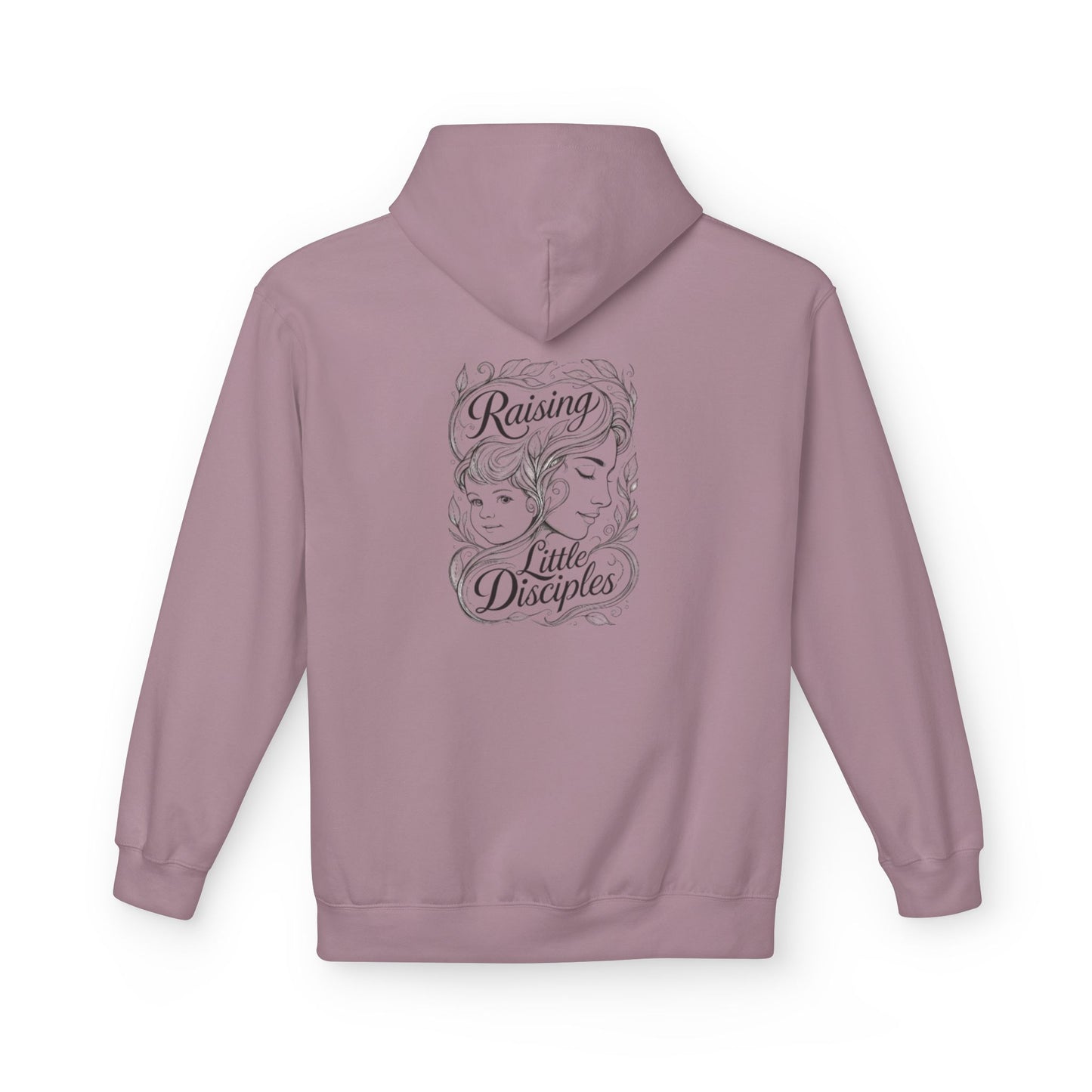 Christian 'Raising Little Disciples' Hoodie — Faith-Based Cross Graphic Pullover