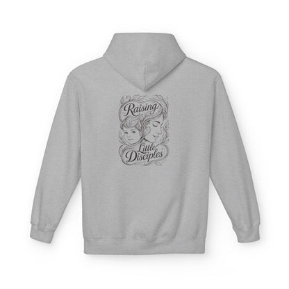 Christian 'Raising Little Disciples' Hoodie — Faith-Based Cross Graphic Pullover