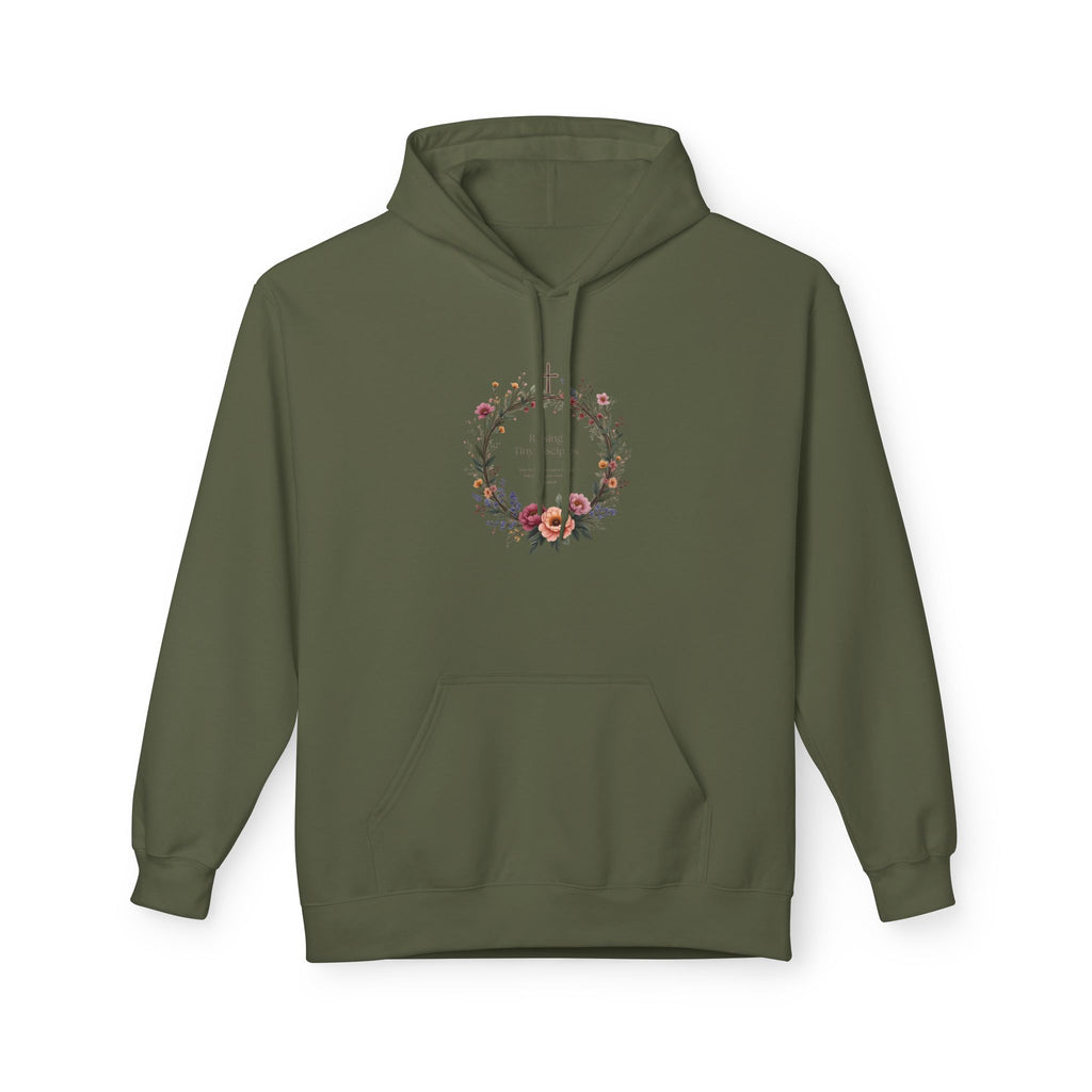 Christian 'Raising Little Disciples' Hoodie — Faith-Based Cross Graphic Pullover