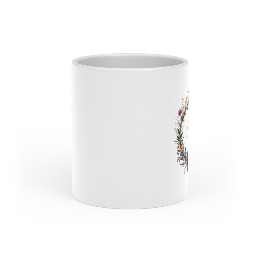 Scripture-Inspired 11 oz Ceramic Mug — Vintage Heart Design