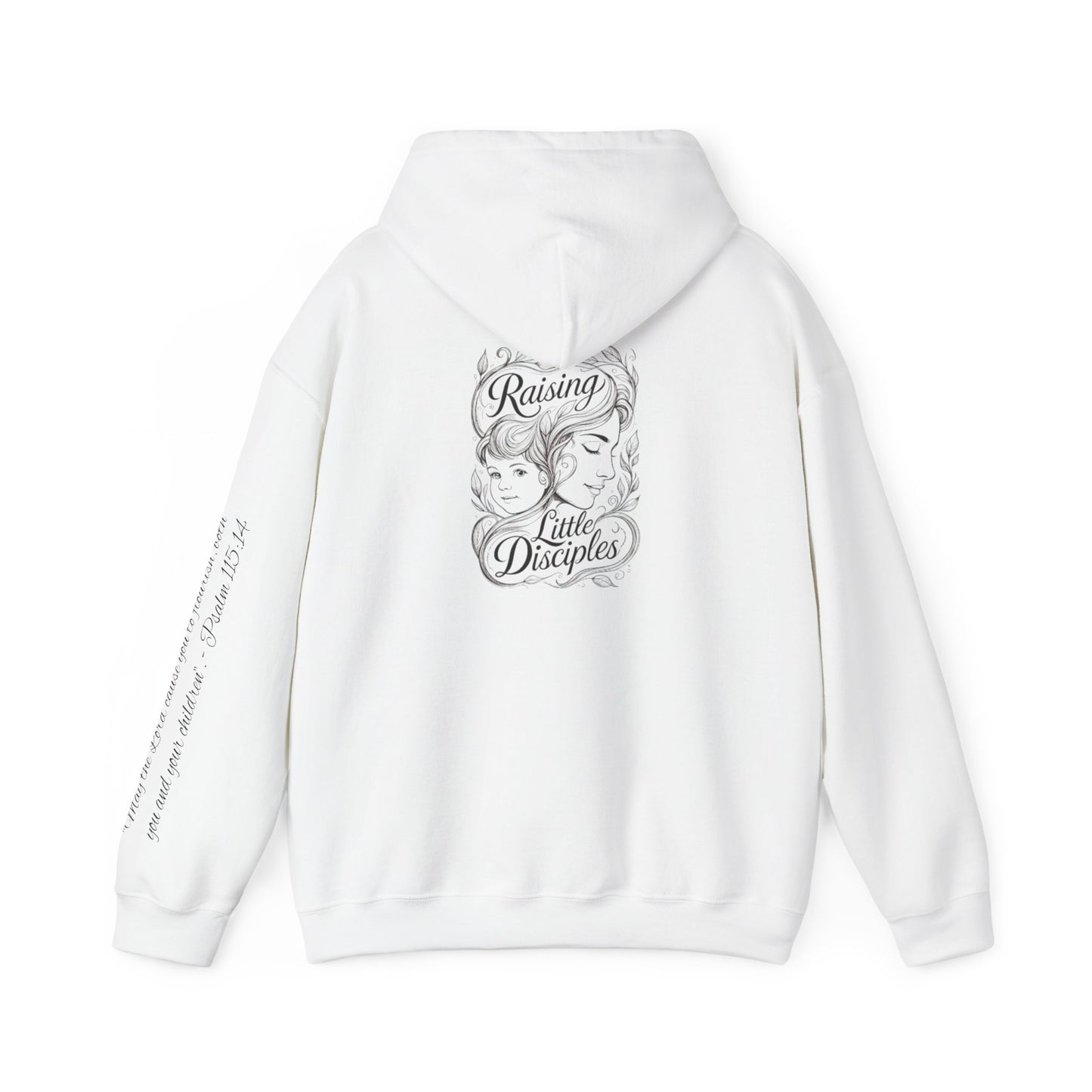 Hoodie — 'Raising Little Disciples' Christian Cross Graphic Hoodie