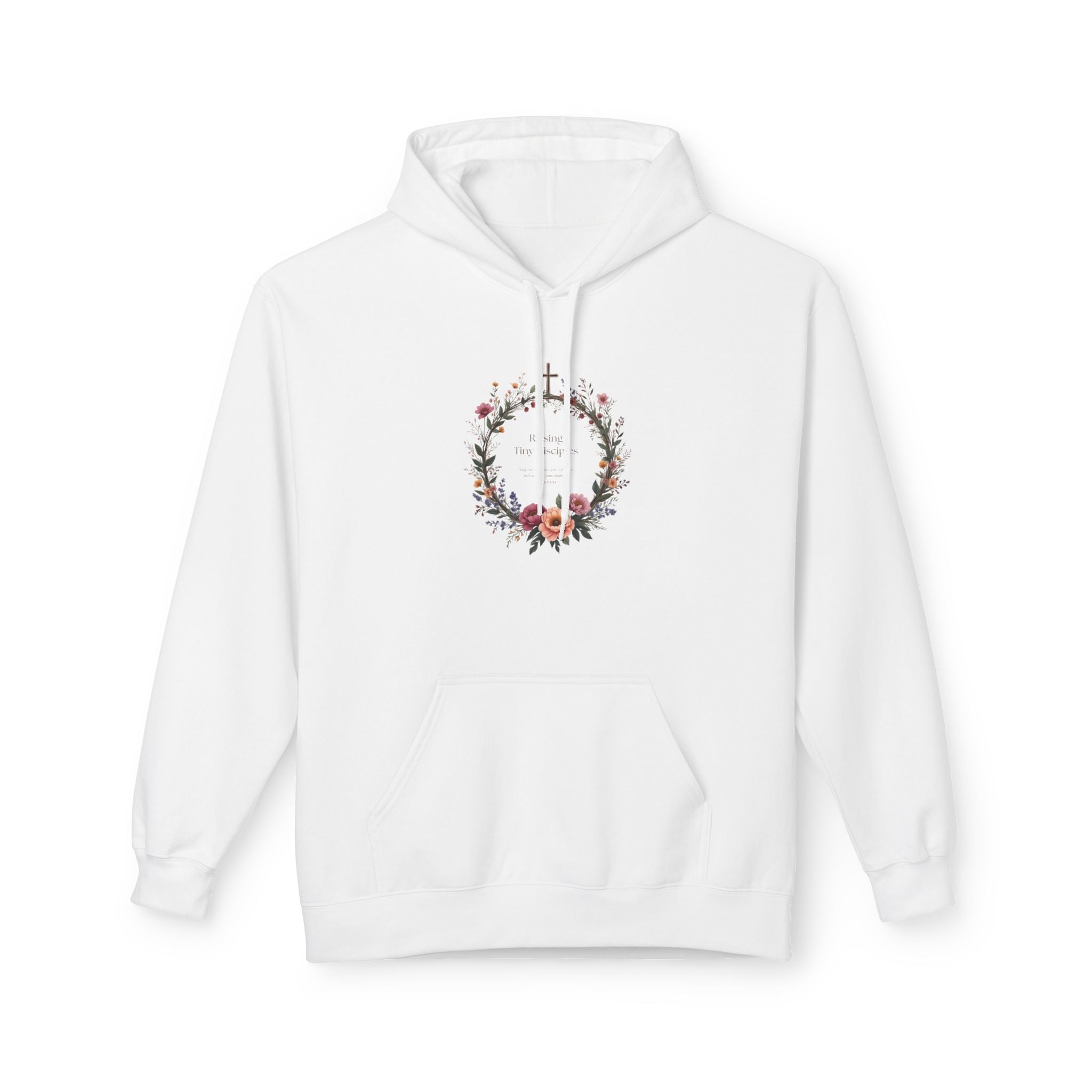 Christian 'Raising Little Disciples' Hoodie — Faith-Based Cross Graphic Pullover
