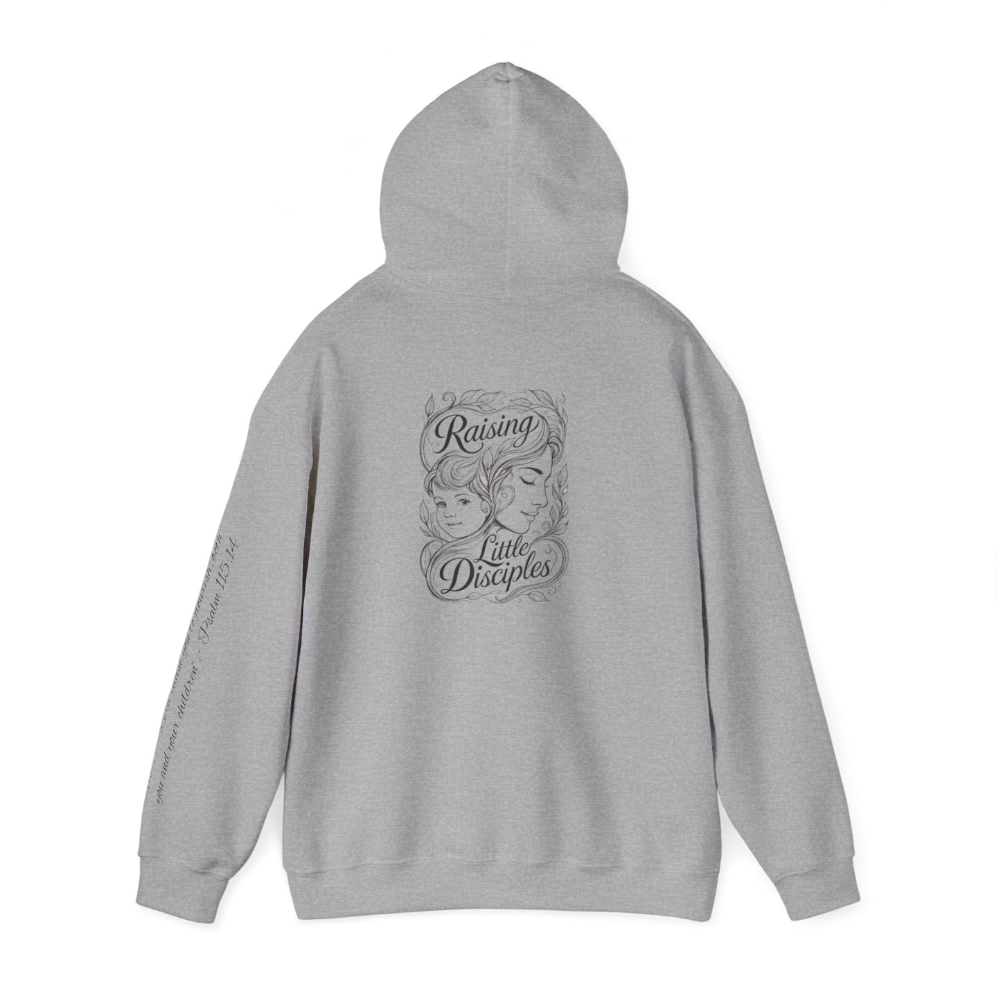 Hoodie — 'Raising Little Disciples' Christian Cross Graphic Hoodie