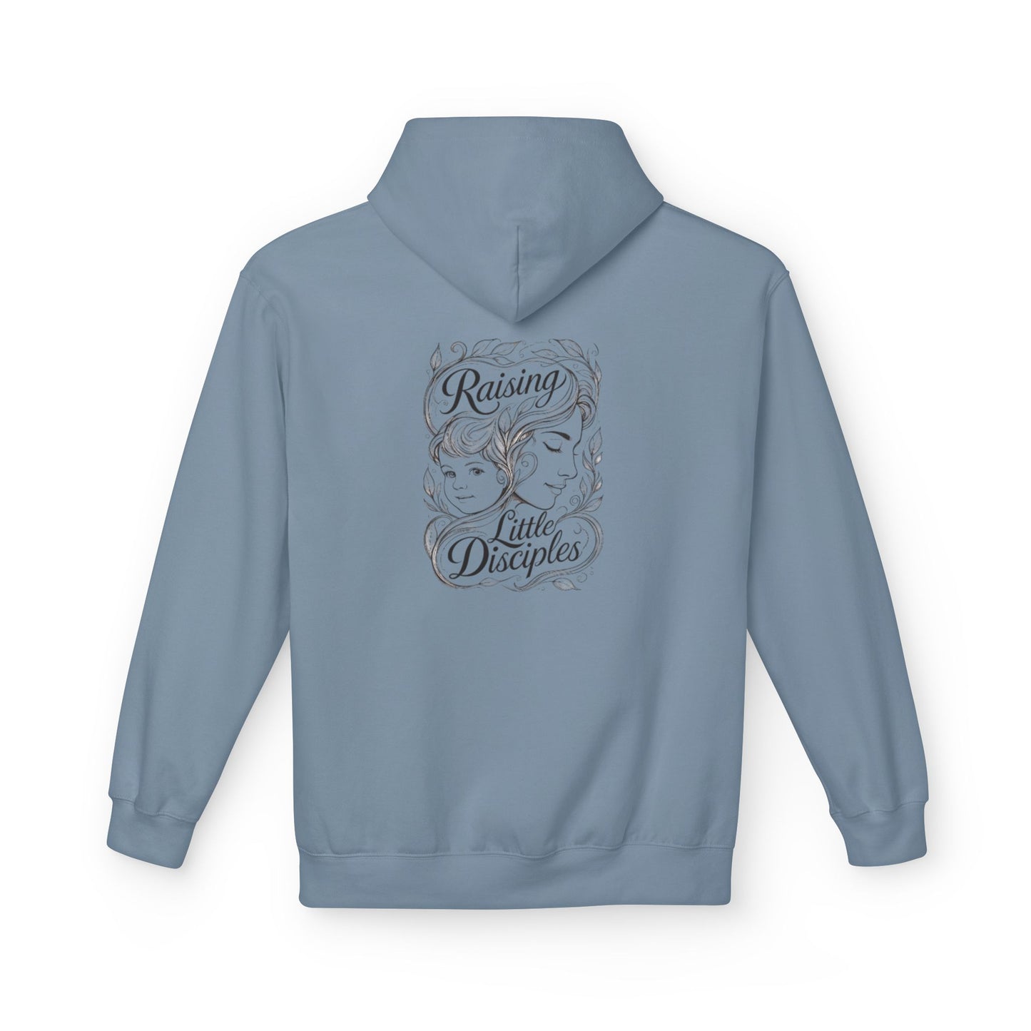 Christian 'Raising Little Disciples' Hoodie — Faith-Based Cross Graphic Pullover