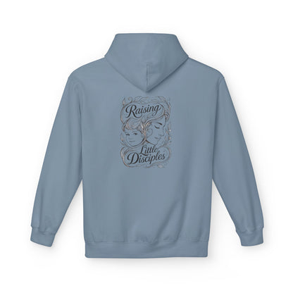 Christian 'Raising Little Disciples' Hoodie — Faith-Based Cross Graphic Pullover