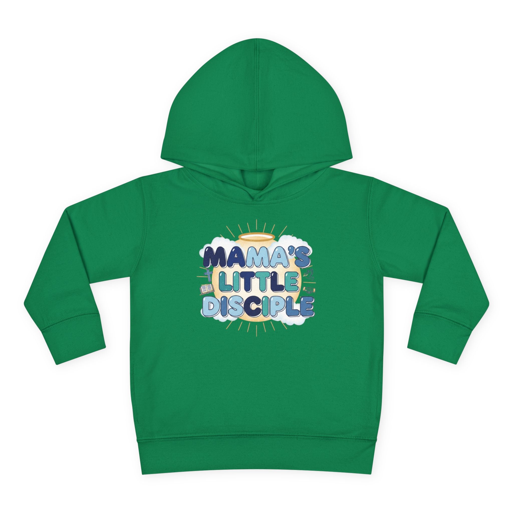 Toddler Boy Hoodie - "Mama's Little Disciple" Cute Christian Toddler Pullover